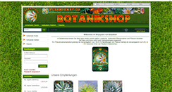 Desktop Screenshot of botanikshop.de